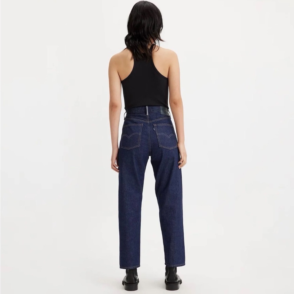 NWOT Levi’s Japanese Selvedge High Rise Column Women's Jeans - Dark Wash 30/27 - Picture 5 of 15